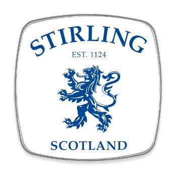 Stirling, Écosse - Magnet carré - blanc - Devant
