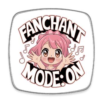 K-Pop Fanchant Korea Musik - Viereckiger Kühlschrankmagnet - Weiß - Vorne