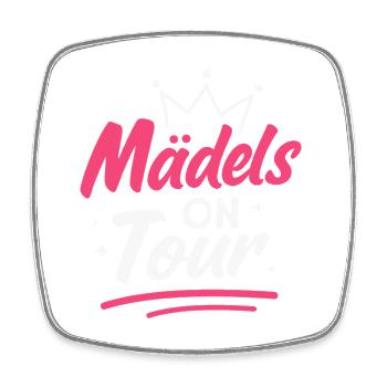 Girls on Tour Girls' Night Mallorca Party - Square fridge magnet - white - Front