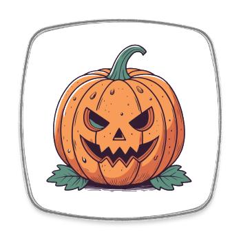 Halloween Pumpkin Chart - Square fridge magnet - white - Front