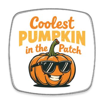 Coolest Pumpkin in the Patch - Square fridge magnet - white - Front