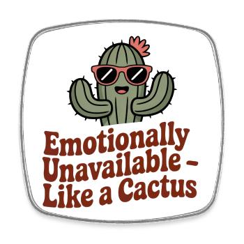 Humeur végétale – Cactus - Magnet carré - blanc - Devant