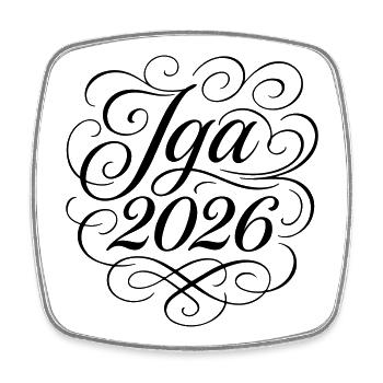 Jga 2026 Bachelor Party - Square fridge magnet - white - Front