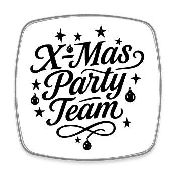 Xmas Party Team Christmas - Square fridge magnet - white - Front