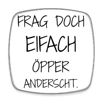Statement-Design – Ironie für Mamas - Viereckiger Kühlschrankmagnet - Weiß - Vorne