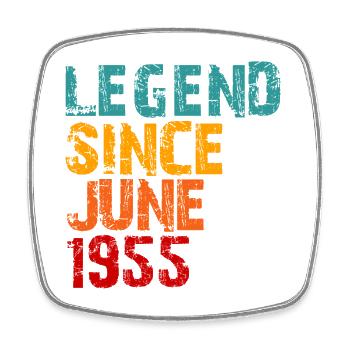 Legend 1955 Geschenke zum 70. Geburtstag für Männer Frauen 70 - Viereckiger Kühlschrankmagnet - Weiß - Vorne