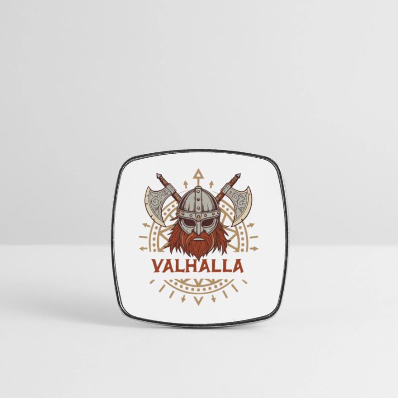 Valhalla Wikingeraxt & Bart Viereckiger Kühlschrankmagnet