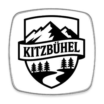 Kitzbühel - Souvenir Design - Square fridge magnet - white - Front