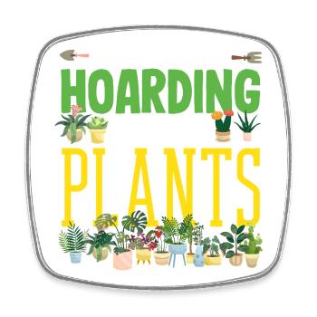 Garden & Plant Lovers Gifts - Square fridge magnet - white - Front