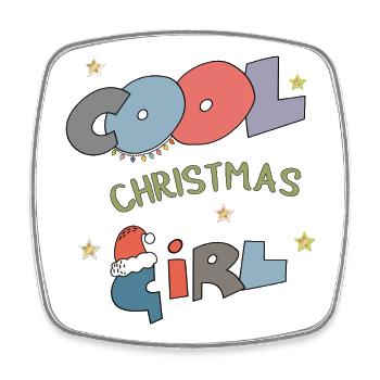 Weihnachten  Christmas  - Viereckiger Kühlschrankmagnet - Weiß - Vorne