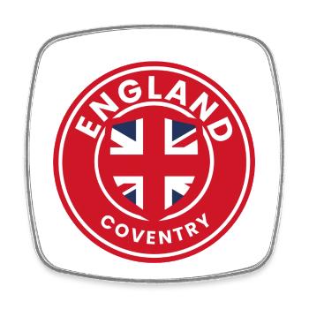 Coventry England Emblem - Square fridge magnet - white - Front
