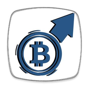 Bitcoin Bull Run Arrow To The Moon - Square fridge magnet - white - Front