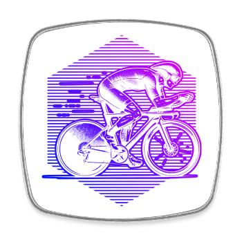 Vélo de route parfait pour tous les vélos de route - Magnet carré - blanc - Devant