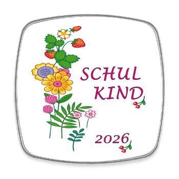 Schoolchild 2026 - Square fridge magnet - white - Front