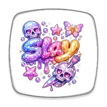 Slay Youth Word - Square fridge magnet - white - Front