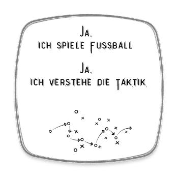 Women's Football - Square fridge magnet - white - Front