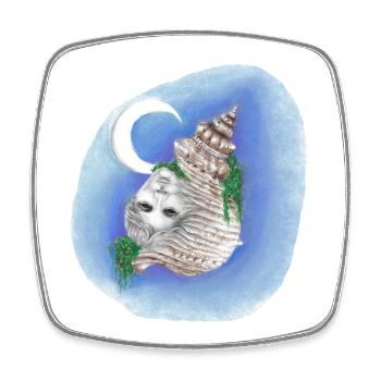 04. L’âme du Souvenir - Magnet carré - blanc - Devant