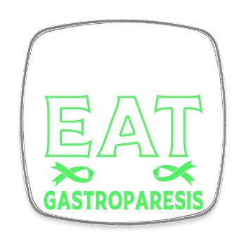 Gastroparese - Viereckiger Kühlschrankmagnet - Weiß - Vorne