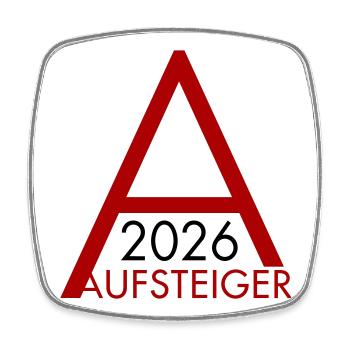 Aufsteiger 2026 Aufstieg - Viereckiger Kühlschrankmagnet - Weiß - Vorne