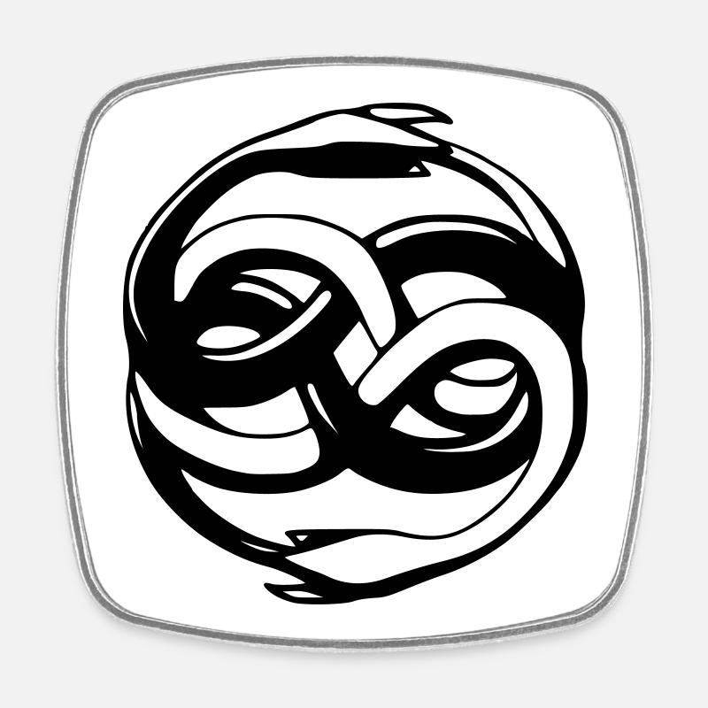 Auryn du ver des sables - Magnet carré - blanc