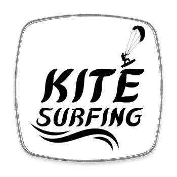 Kite Surfing – Extreme Water Sports Design for Sur - Viereckiger Kühlschrankmagnet - Weiß - Vorne