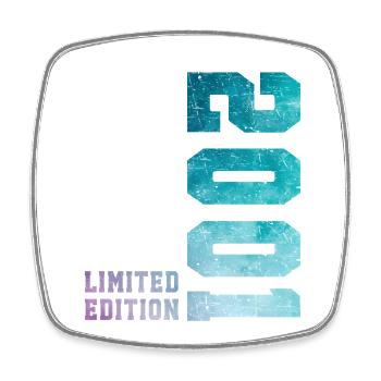 2001 Limited Edition 25 Jahre Jubiläum - Viereckiger Kühlschrankmagnet - Weiß - Vorne