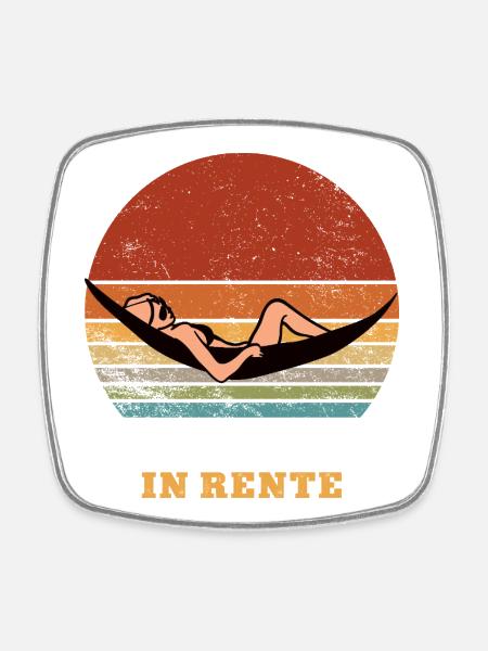 Hairdresser Pension Retirement Pensioner Hairdresser - Square fridge magnet - white