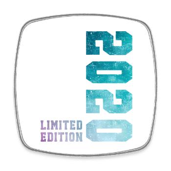 2020 Limited Edition 6-jähriges Jubiläum - Viereckiger Kühlschrankmagnet - Weiß - Vorne