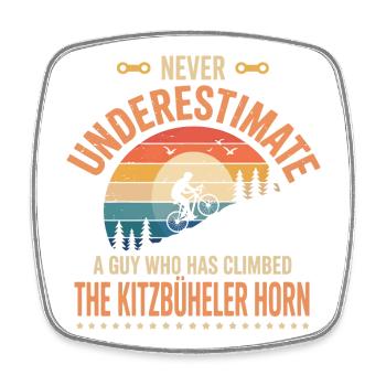 A Guy Who Has Climbed TKitzbüheler Horn - Square fridge magnet - white - Front