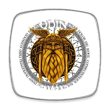 Sons of Odin - Norsemen - Square fridge magnet - white - Front