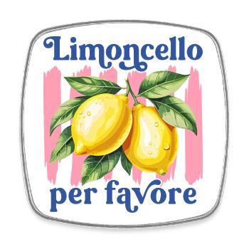 Italien Zitronen Limoncello Per Favore Amalfi  - Viereckiger Kühlschrankmagnet - Weiß - Vorne