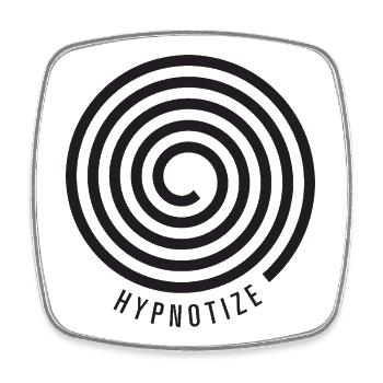 Hypnotisieren - Viereckiger Kühlschrankmagnet - Weiß - Vorne