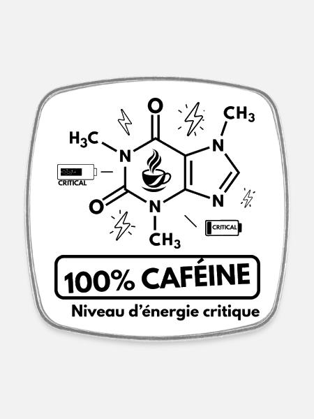 Niveau d'énergie critique - Magnet carré - blanc