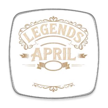 Cadeau Anniversaire Avril 1973 Génial depuis Avril - Magnet carré - blanc - Devant