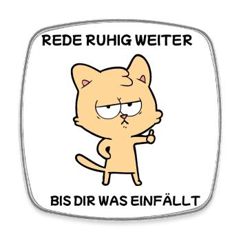 Sarkastischer Spruch Lustig Geschenk Büro Humor - Viereckiger Kühlschrankmagnet - Weiß - Vorne
