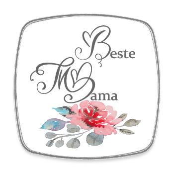 Best Mom - Square fridge magnet - white - Front