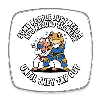 Some people just need a hug - Square fridge magnet - white - Front