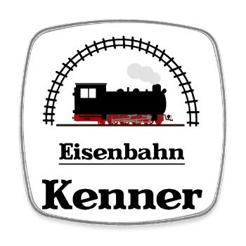 Eisenbahn Kenner - Viereckiger Kühlschrankmagnet - Weiß - Vorne