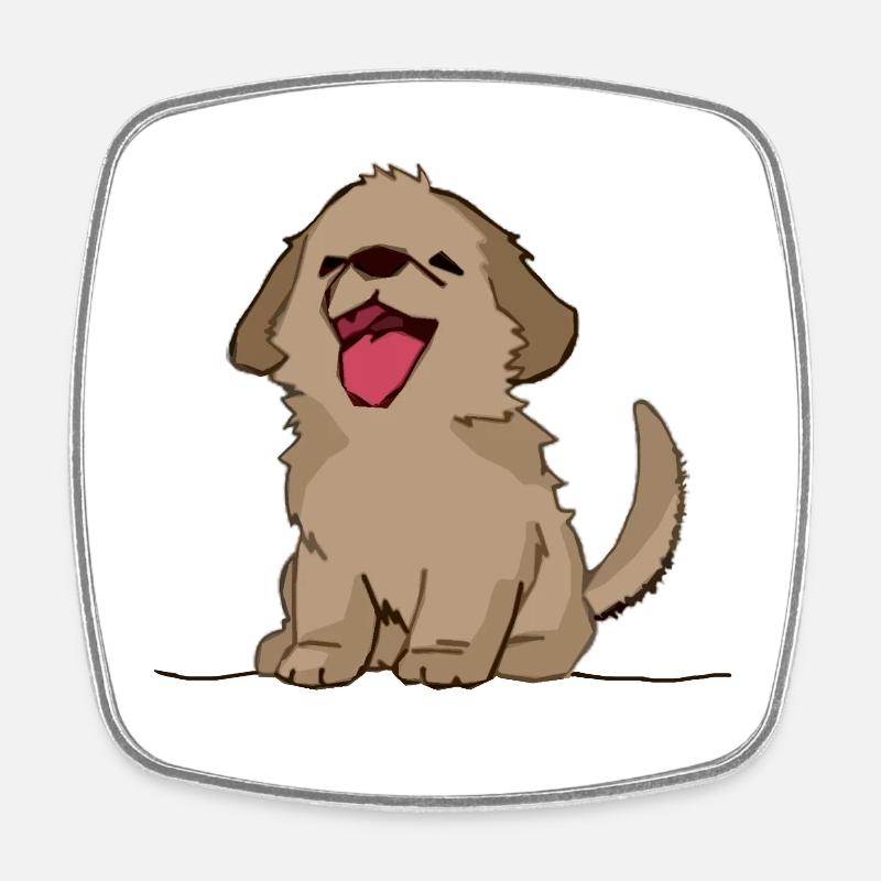 Dog - Square fridge magnet - white