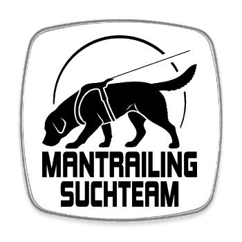 Labrador Mantrailing Suchteam Hunde Hund Wilsigns - Viereckiger Kühlschrankmagnet - Weiß - Vorne