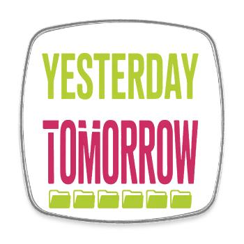 Preserving Yesterday for Tomorrow - Square fridge magnet - white - Front