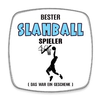 Slamball Spieler Bester Slamballer Geburtstag - Viereckiger Kühlschrankmagnet - Weiß - Vorne