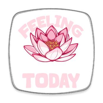 Chakra Feeling - Good Energy - Square fridge magnet - white - Front