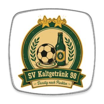 SV Kaltgetränk 98 - Viereckiger Kühlschrankmagnet - Weiß - Vorne