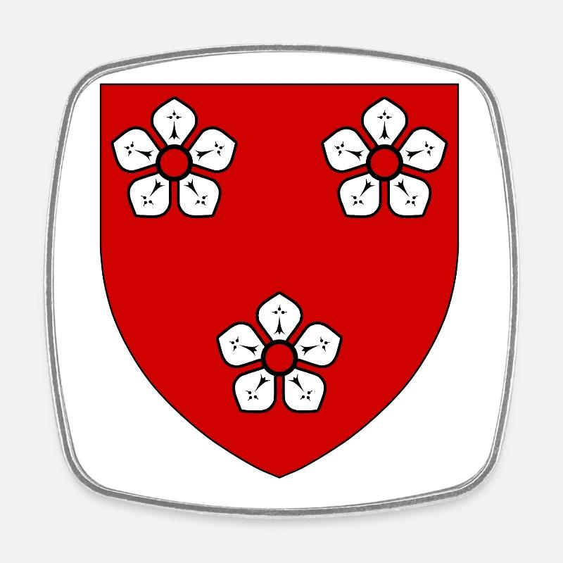 Blason de la ville d'Ancenis - Magnet carré - blanc