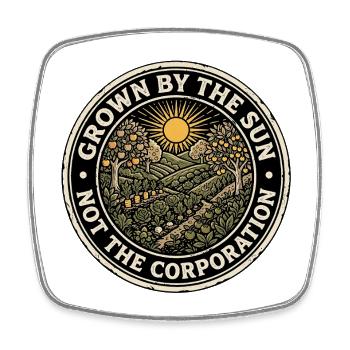 Vegetable Gardener - Square fridge magnet - white - Front