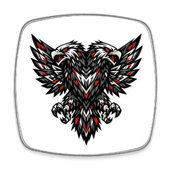 Albanie chemise drapeau aigle vacances balkanique cadeau - Magnet carré - blanc - Devant