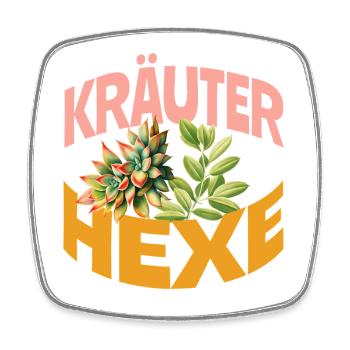 Kräuter Hexe Sukkulente Pflanzen Natur Design - Viereckiger Kühlschrankmagnet - Weiß - Vorne