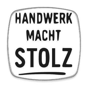 Handwerk Macht Stolz - Viereckiger Kühlschrankmagnet - Weiß - Vorne