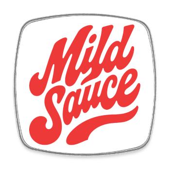 Script rétro de sauce sauvage - Magnet carré - blanc - Devant